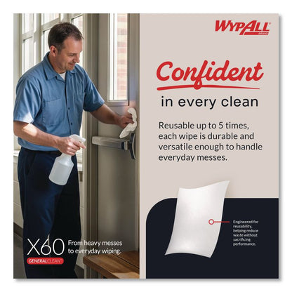 X60 Shower Towels, 22.5 x 39, White, 100/Box, 3 Boxes/Carton