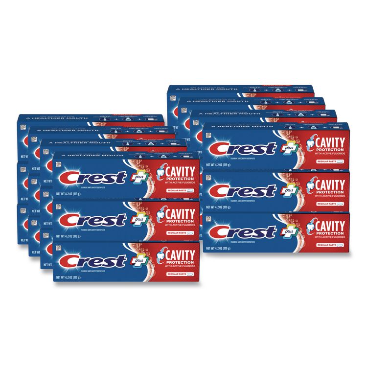Cavity Protection Toothpaste, Regular, 4.2 oz, Tube, 24/Carton