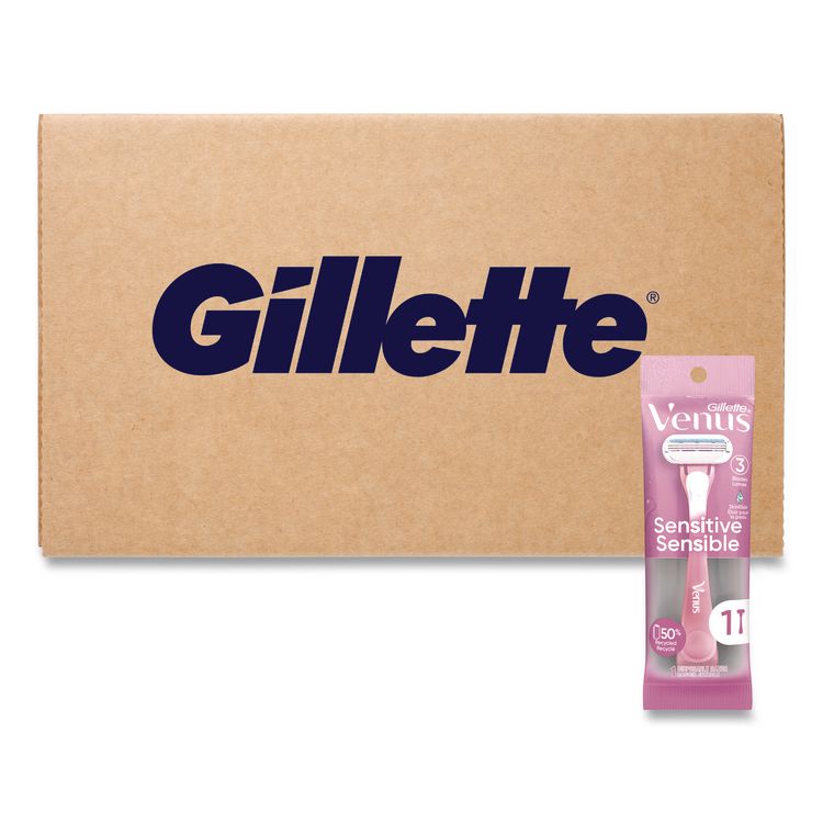 Venus Sensitive Sensible Razors, 3 Blades, 36/Carton