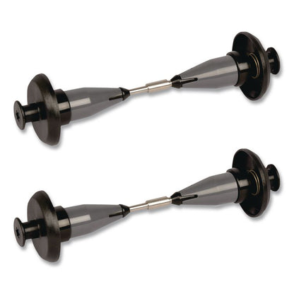 Coreless High Capacity Spindle Kit, Plastic, 3.66" Roll Size, Type B, Gray, 2/Kit