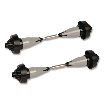 Coreless High Capacity Spindle Kit, Plastic, 3.66" Roll Size, Type C, Gray, 2/Kit