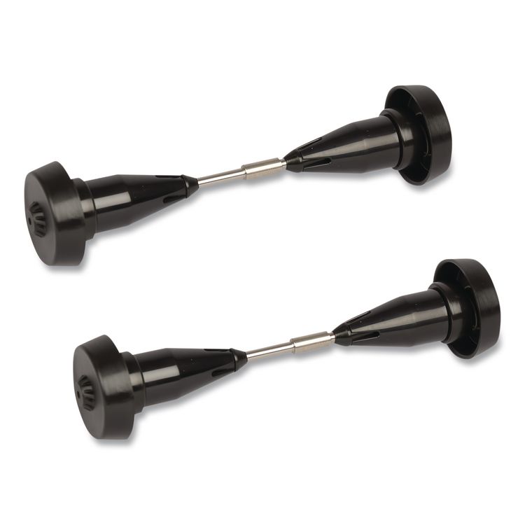 Coreless High Capacity Spindle Kit, Plastic, 3.66" Roll Size, Black, 2/Kit