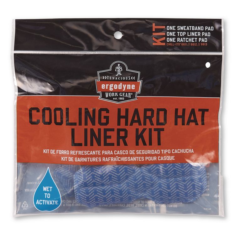 Chill-Its 6614 Hard Hat Cooling Pad Kit