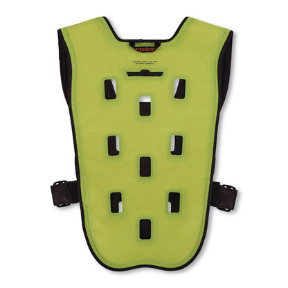 Chill-Its 6684 Dry Evaporative Cooling Vest - Elastic Waist, Polyester/Polyurethane, 2X-Large/3X-Large, Lime