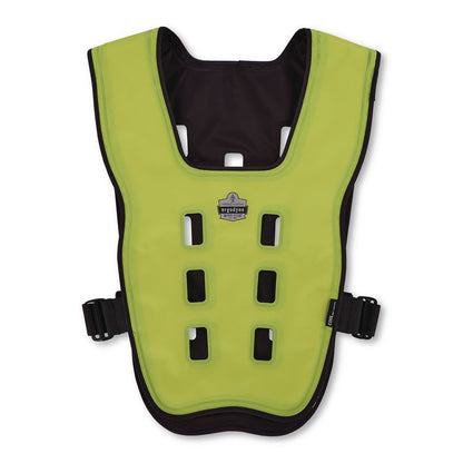 Chill-Its 6684 Dry Evaporative Cooling Vest - Elastic Waist, Polyester/Polyurethane, 2X-Large/3X-Large, Lime