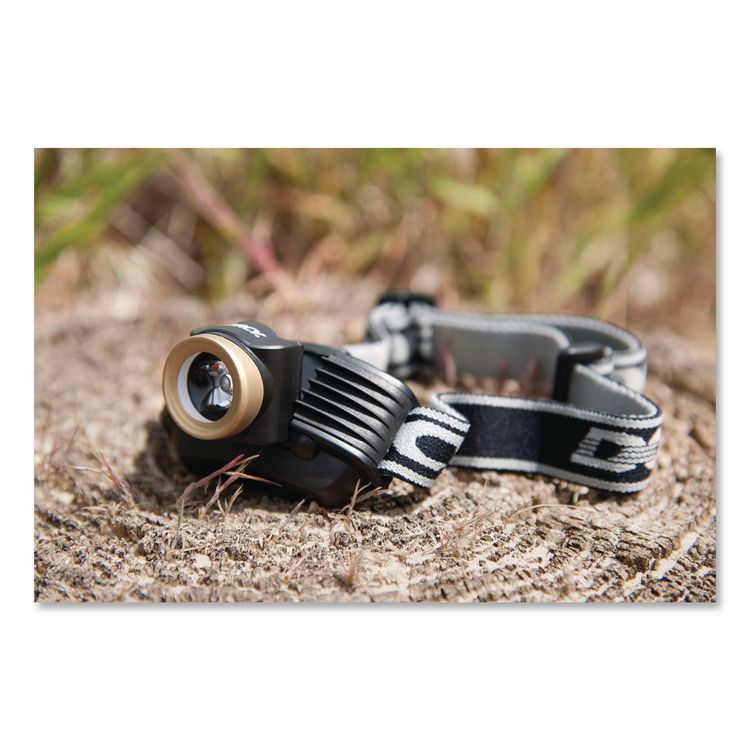 Pro 285 Spot Beam Headlamp, 3 AAA Batteries (Included), Black