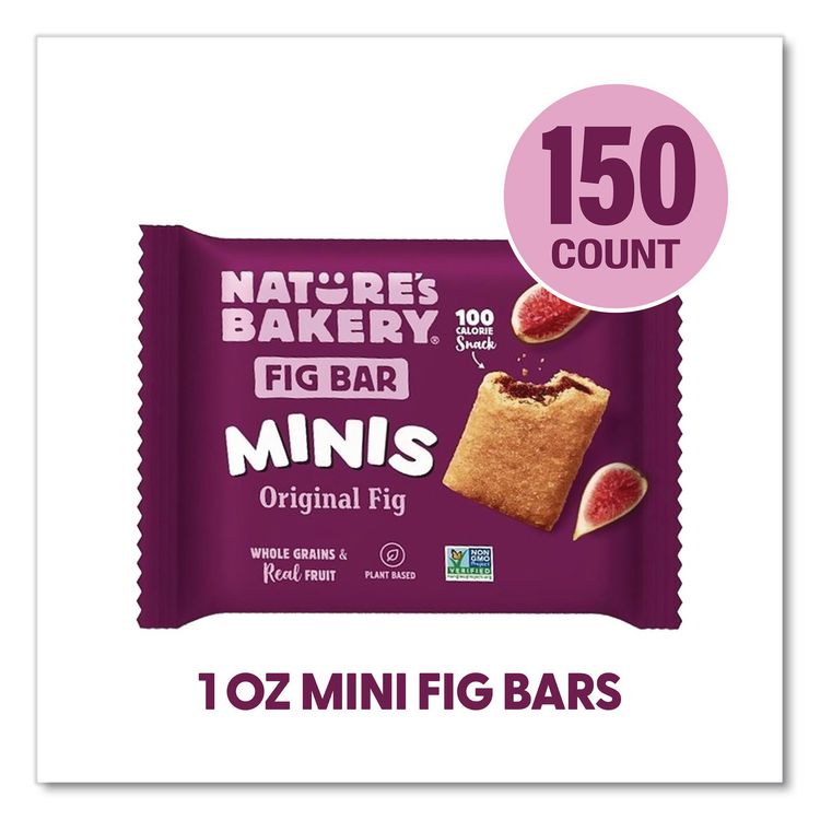 Minis Whole Wheat Fig Bar Original, 1 oz Packet, 150/Carton