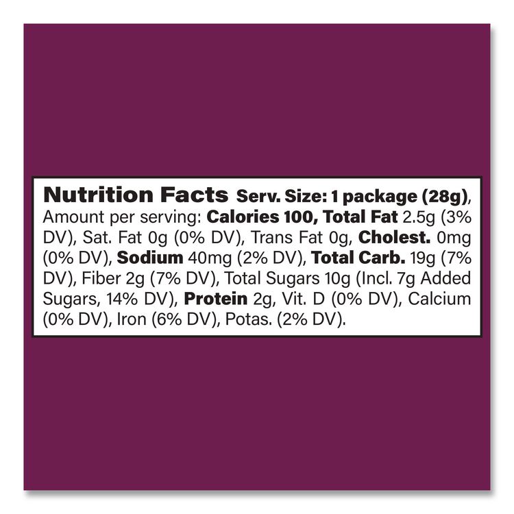 Minis Whole Wheat Fig Bar Original, 1 oz Packet, 150/Carton