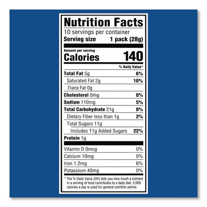 Mini Oreo's, Chocolate,1 oz Bag, 10 Bags/Box, 2 Boxes/Carton