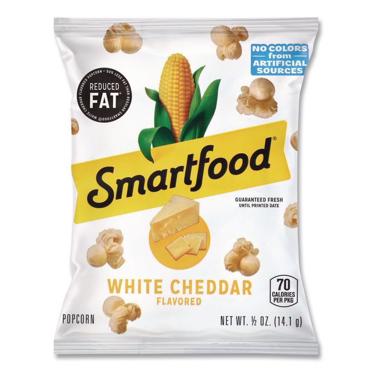 Reduced Fat White Cheddar Popcorn, 0.5 oz Bag, 72/Carton