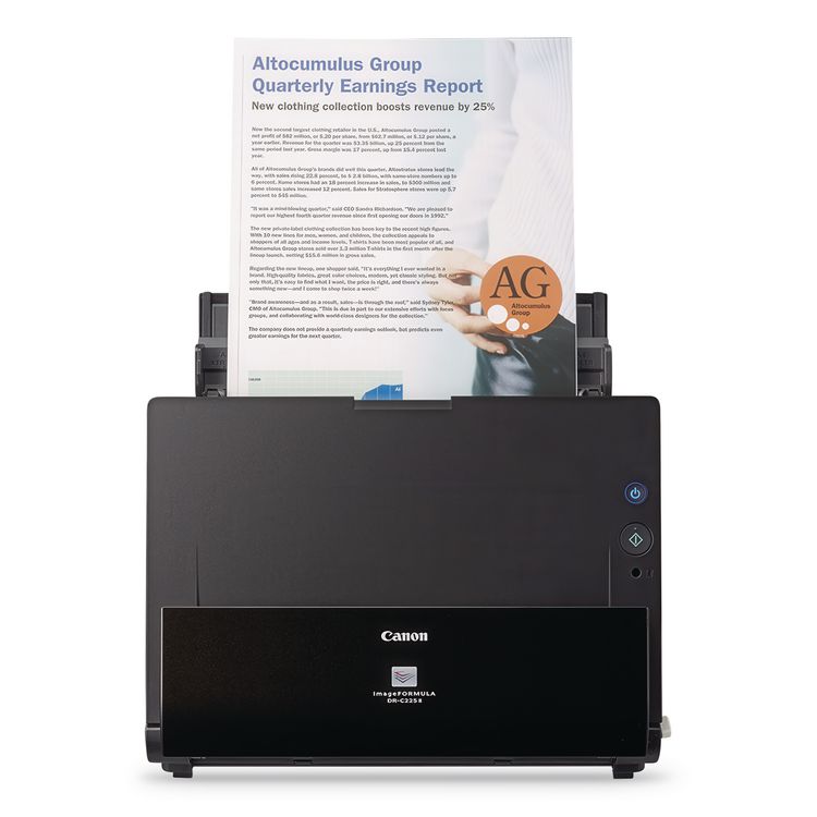 imageFORMULA DR-C225 II Office Document Scanner, 600 dpi Optical Resolution, 30-Sheet Duplex Auto Document Feeder