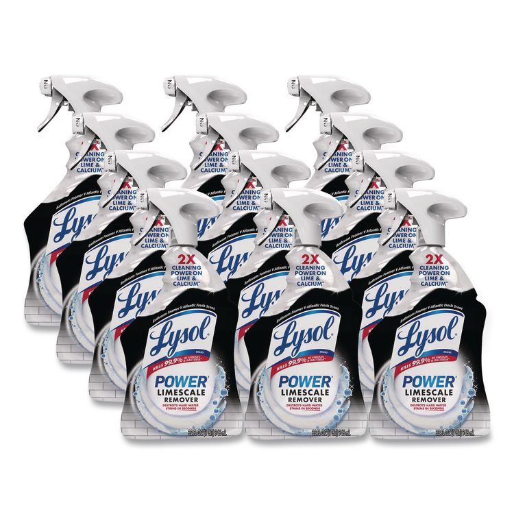 Power Limescale Remover, Atlantic Fresh Scent, 32 oz Trigger Spray Bottle, 12/Carton