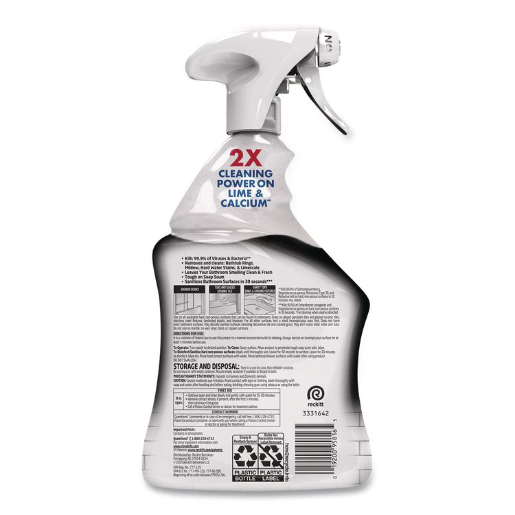 Power Limescale Remover, Atlantic Fresh Scent, 32 oz Trigger Spray Bottle, 12/Carton