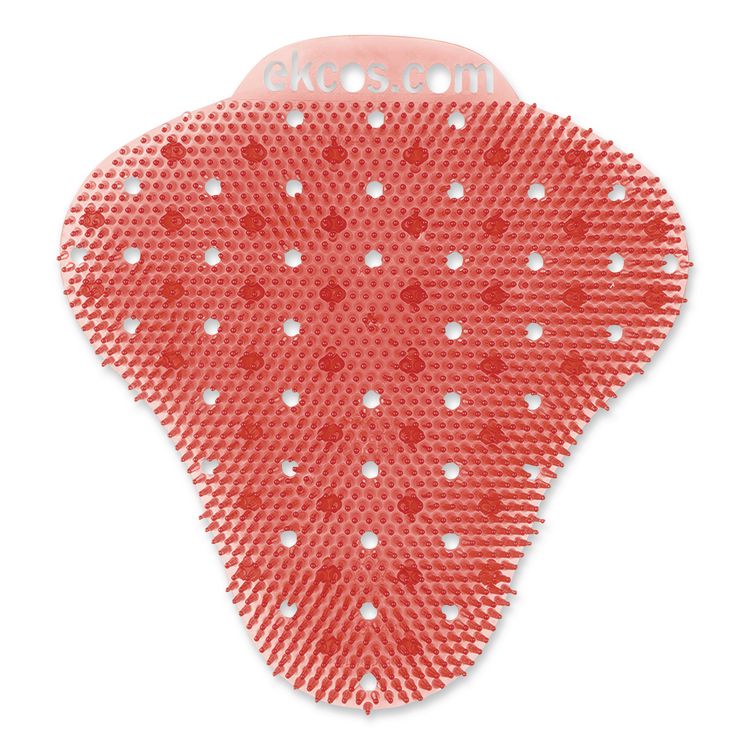 ekcoscreen Urinal Screens, Melon Scent, Red, 12/Carton