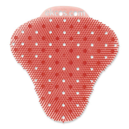 ekcoscreen Urinal Screens, Melon Scent, Red, 12/Carton