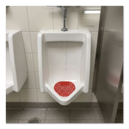 Health Gards Vinyl Urinal Screen, Cherry Scent, 7.75 x 6.88, Red, Dozen