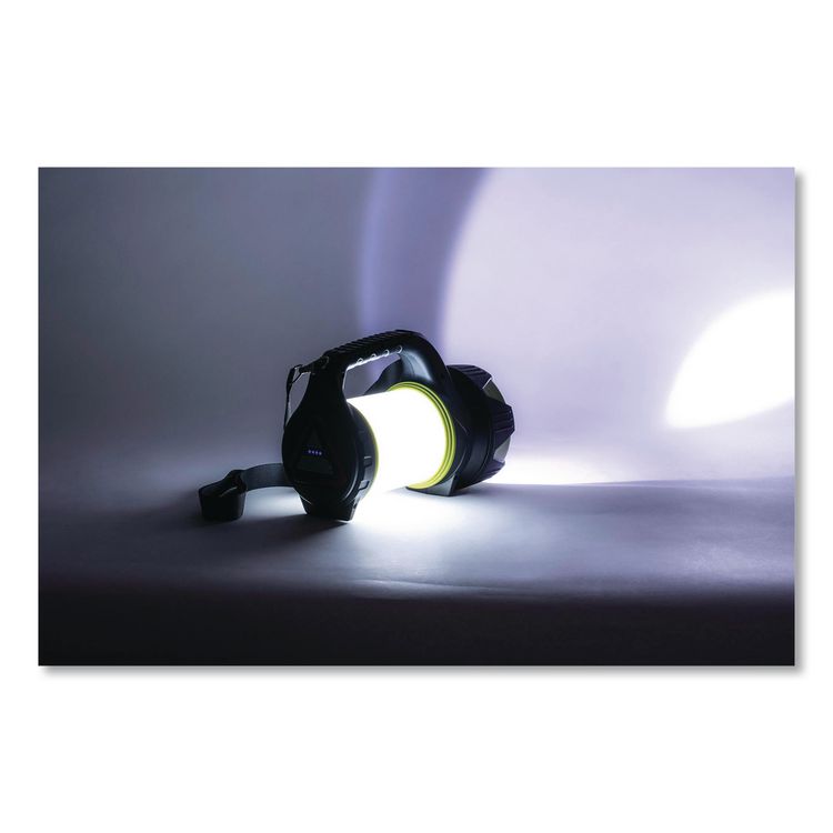 LifeGear USB Rechargeable Multi-Mode Lantern, Rechargeable Lithium Ion Battery (Included), Black/Red
