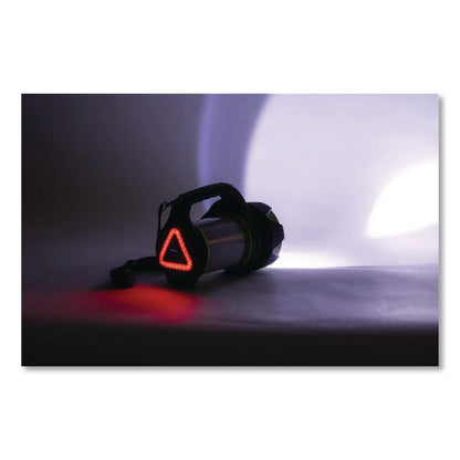 LifeGear USB Rechargeable Multi-Mode Lantern, Rechargeable Lithium Ion Battery (Included), Black/Red