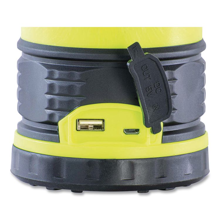 Adventure Rechargeable Multi Function Lantern, Rechargeable Lithium Ion Battery (Included), Yellow/Black