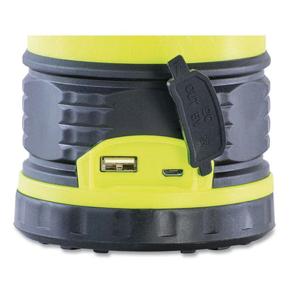 Adventure Rechargeable Multi Function Lantern, Rechargeable Lithium Ion Battery (Included), Yellow/Black