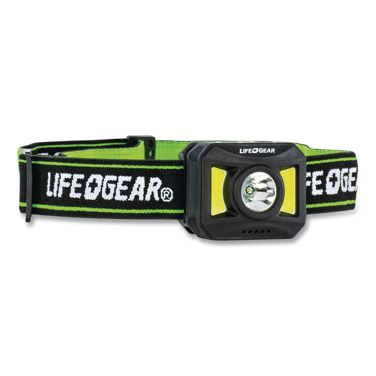 LifeGear Adventure USB-C Rechargeable Headlamp, Rechargeable Lithium Ion Battery (Included), Black
