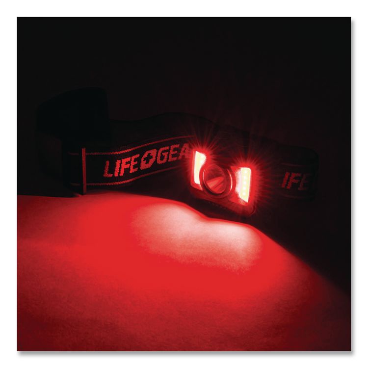 LifeGear Adventure USB-C Rechargeable Headlamp, Rechargeable Lithium Ion Battery (Included), Black