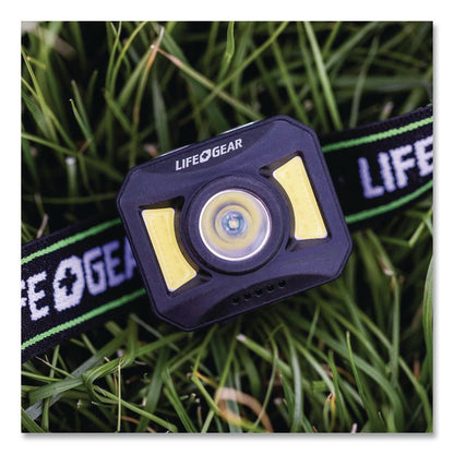 LifeGear Adventure USB-C Rechargeable Headlamp, Rechargeable Lithium Ion Battery (Included), Black