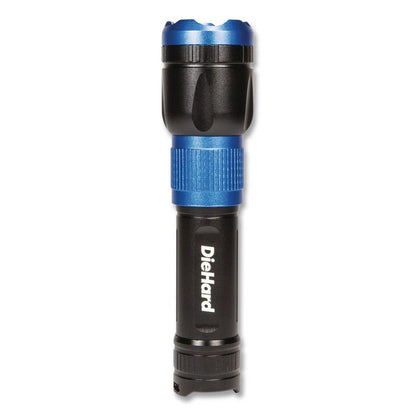 DieHard USB-C Rechargeable Flashlight and Power Bank, Lithium Ion Rechargeable Battery (Included), Black/Blue