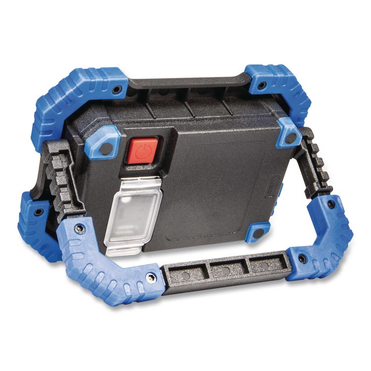 DieHard Rechargeable Utility Work Light with Power Bank, Lithium Ion Rechargeable Battery (Included), Black/Blue