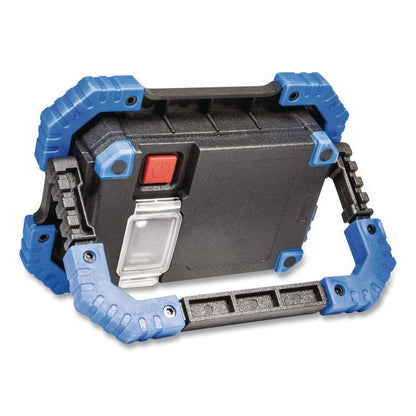 DieHard Rechargeable Utility Work Light with Power Bank, Lithium Ion Rechargeable Battery (Included), Black/Blue