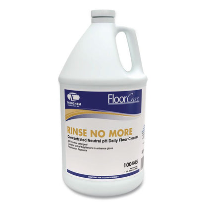 Rinse-No-More Floor Cleaner, Lemon Scent, 1 gal, Bottle, 4/Carton