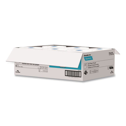 Signature Hardwound Roll Towels for Tandem Dispensers, 1-Ply, 7.5" x 1,000 ft, White, 6 Rolls/Carton