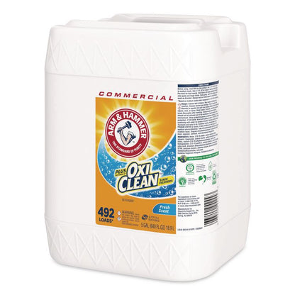 OxiClean Concentrated Liquid Laundry Detergent, Fresh Scent, 5 gal Jug, 6/Carton