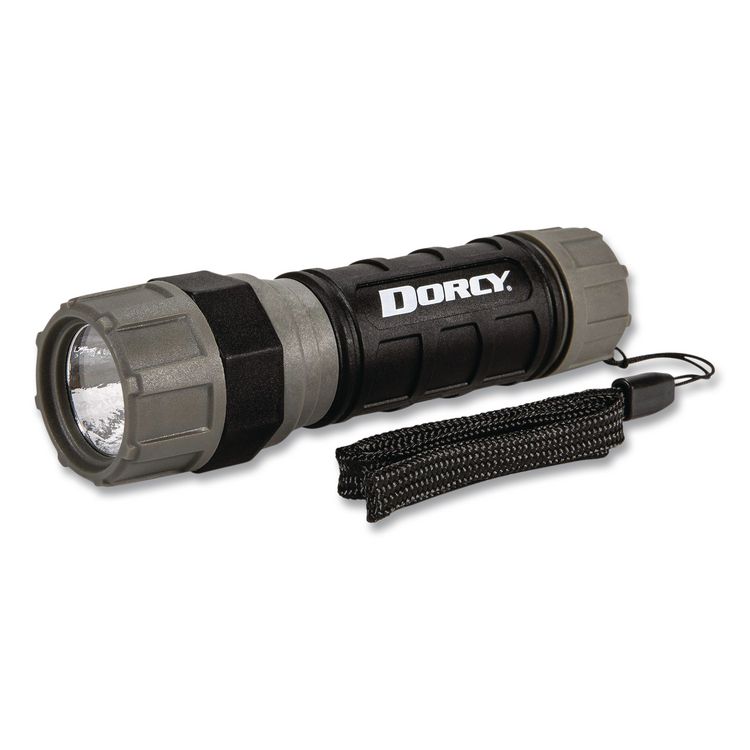 Unbreakable Pro Compact Flashlight, 3 AAA Batteries (Included), Black
