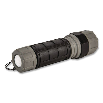 Unbreakable Pro Compact Flashlight, 3 AAA Batteries (Included), Black