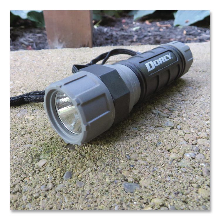 Unbreakable Pro Compact Flashlight, 3 AAA Batteries (Included), Black