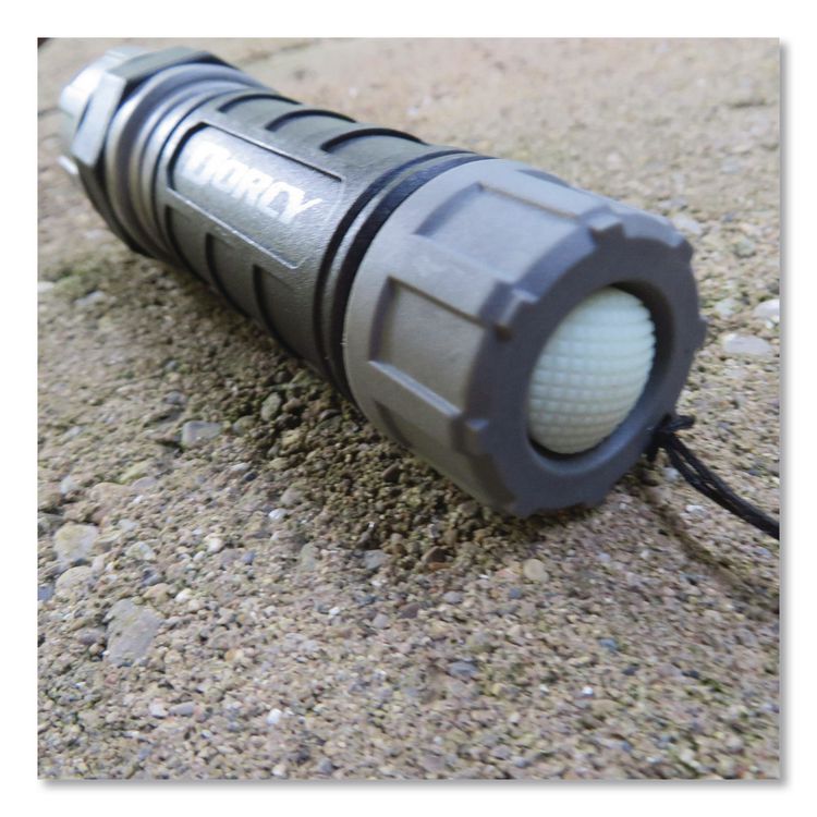 Unbreakable Pro Compact Flashlight, 3 AAA Batteries (Included), Black