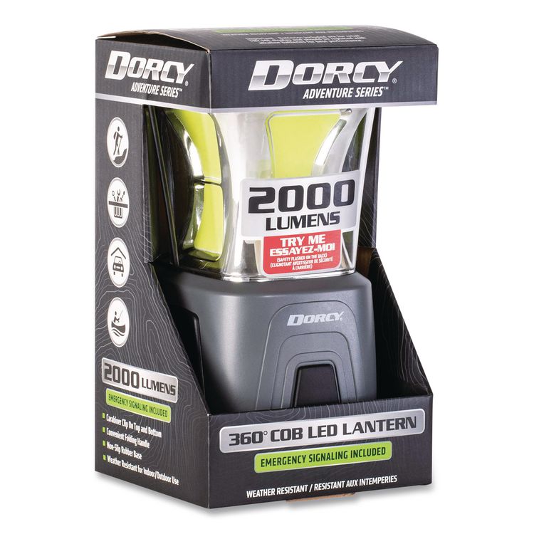 Adventure Max Lantern, 4 D Batteries (Included), Gray