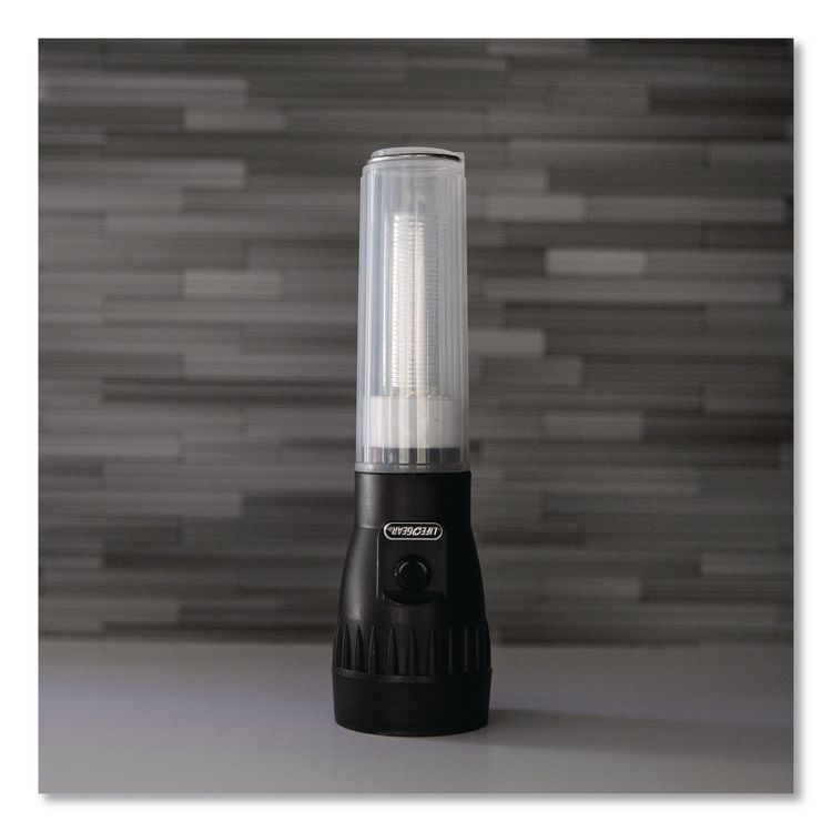 Stormproof AR Tech Flashlight and Lantern, 3 AA Batteries (Included), Black