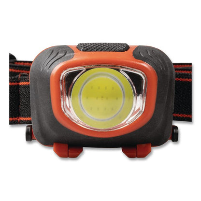LifeGear Storm Proof Headlamp, 3 AAA Batteries (Included), Black/Red