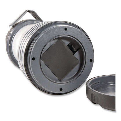 LifeGear Hybrid Rechargeable Lantern, Rechargeable Lithium Ion Battery (Included), Gray