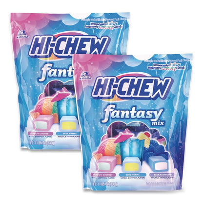 Stand Up Pouch Fantasy Mix, Rainbow Sherbet/Blue Hawaii/Blue Raspberry, 11.65 oz Pouch, 2/Carton