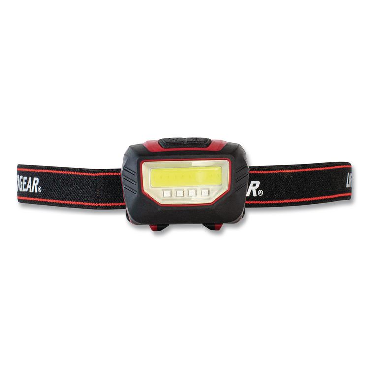 LifeGear Stormproof Multi Mode LED Headlamp, 3 AAA Batteries (Included), Black