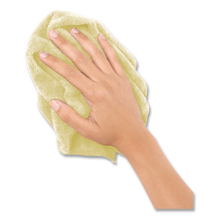 Dust Cloths, 18 x 24, Yellow, 50/Bag, 10 Bags/Carton