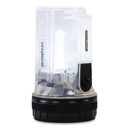 LifeGear AR Tech Spotlight and Lantern, 4 AA Batteries Included, Clear