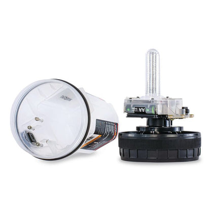 LifeGear AR Tech Spotlight and Lantern, 4 AA Batteries Included, Clear