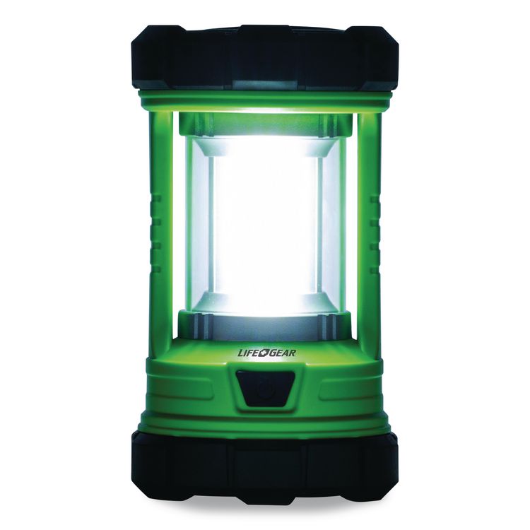 LifeGear Rechargeable Green Lantern and Power Bank, Rechargeable Lithium Ion Battery (Included), Green