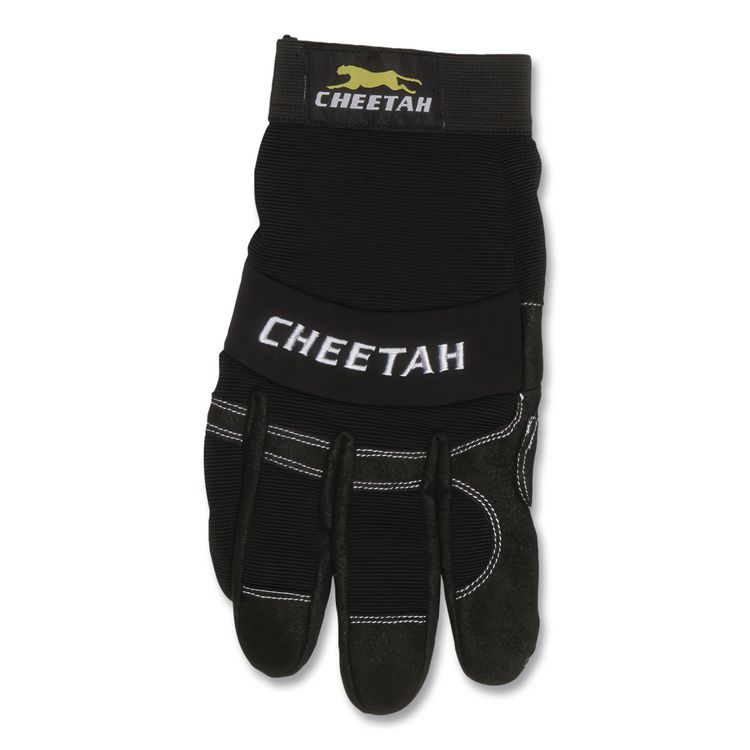 Cheetah 935CH Gloves, EN388: 2X21, 10" Long, Small, Black, Pair