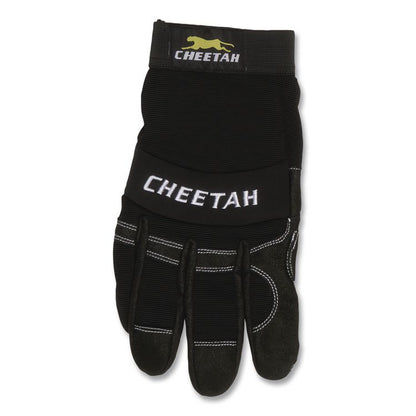 Cheetah 935CH Gloves, EN388: 2X21, 10" Long, Small, Black, Pair