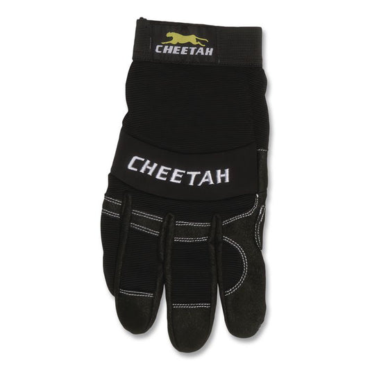 Cheetah 935CH Gloves, EN388: 2X21, 10" Long, Small, Black, Pair